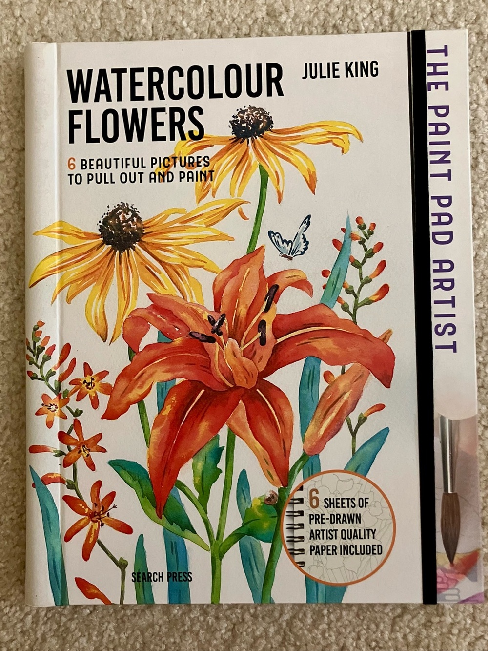 Watercolour Flowers Hardcover Spiral Bound